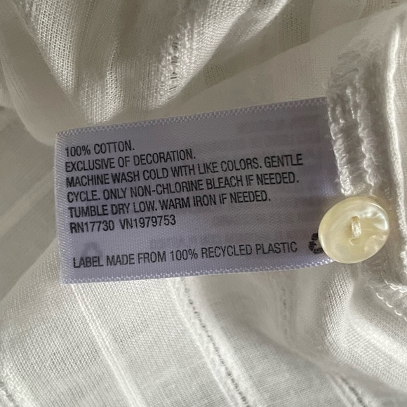 Universal Thread White Short Sleeve Blouse SZ-S - Picture 5 of 5